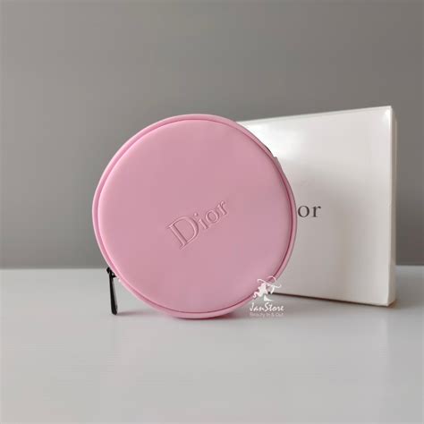 dior round makeup bag|dior makeup bag free gift.